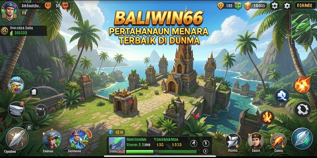 Tampilan gameplay BALIWIN66 yang menegangkan dan strategi Tower Defense.