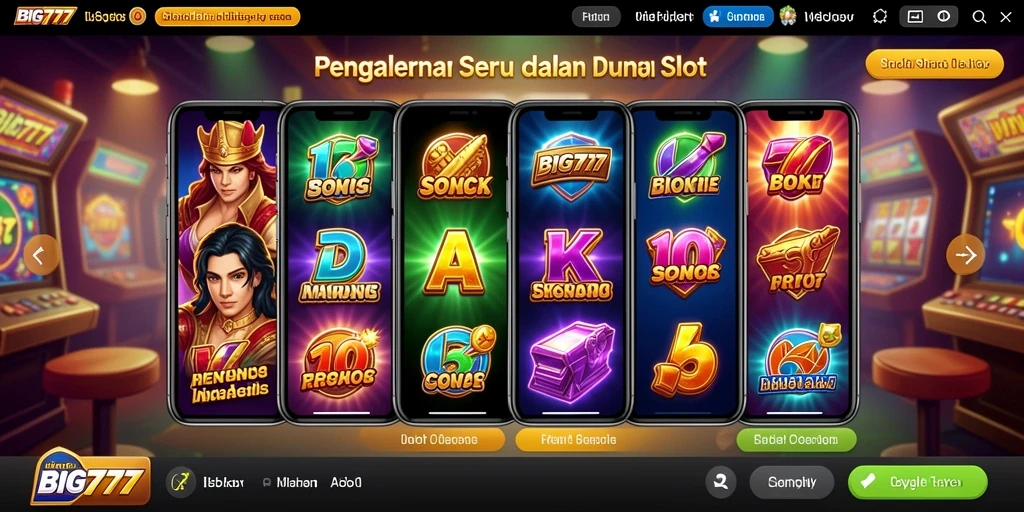 Tampilan gameplay menarik dari slot BIG777 yang penuh warna.
