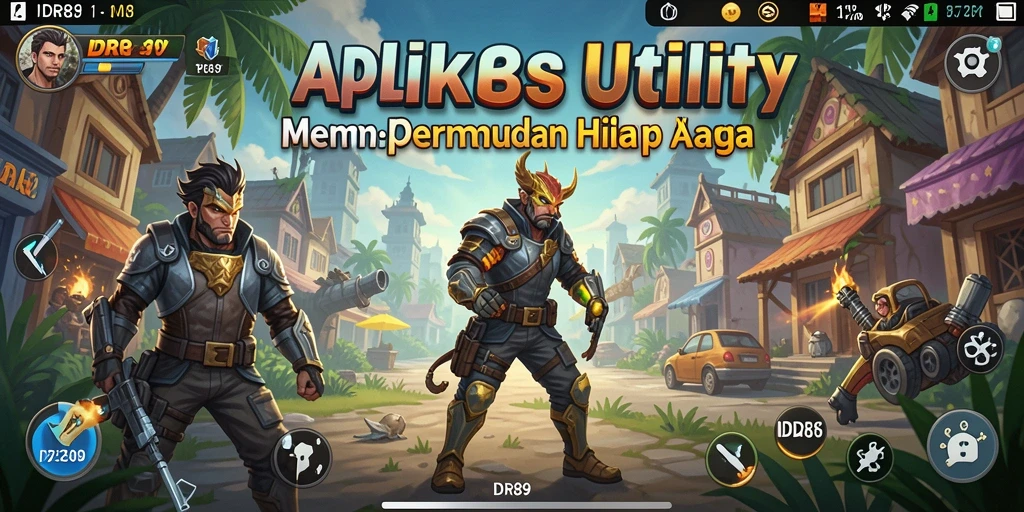 Tampilan utama IDR89 menampilkan fitur-fitur Utility yang intuitif.