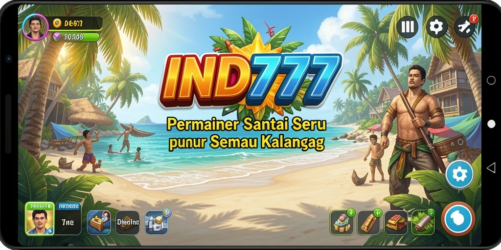 Screenshot gameplay IND777 yang menampilkan suasana permainan yang santai.