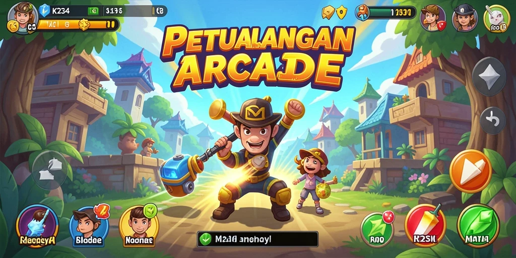 Screenshot gameplay K234 yang penuh aksi seru.