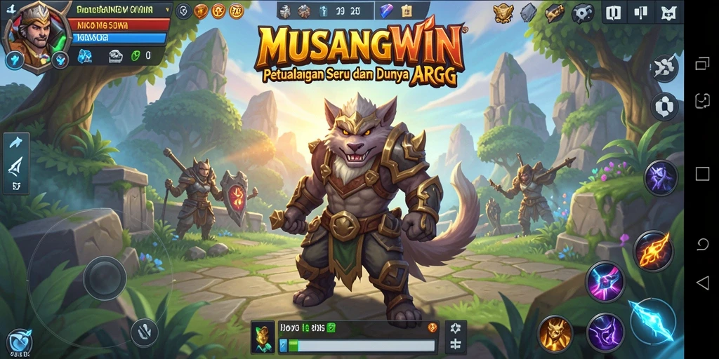 Tampilan seru dari gameplay MUSANGWIN dalam dunia ARPG yang menantang.