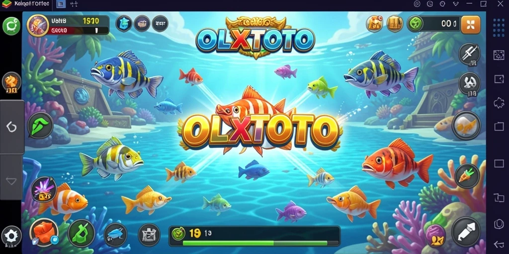 Tampilan gameplay menarik OLXTOTO saat menembak ikan.