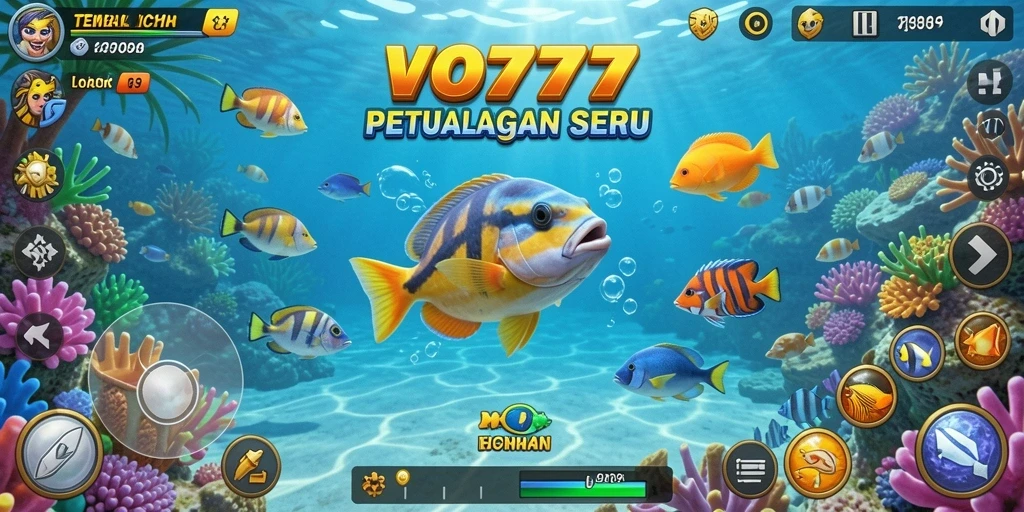 Screenshot aksi seru menembak ikan di VO777.